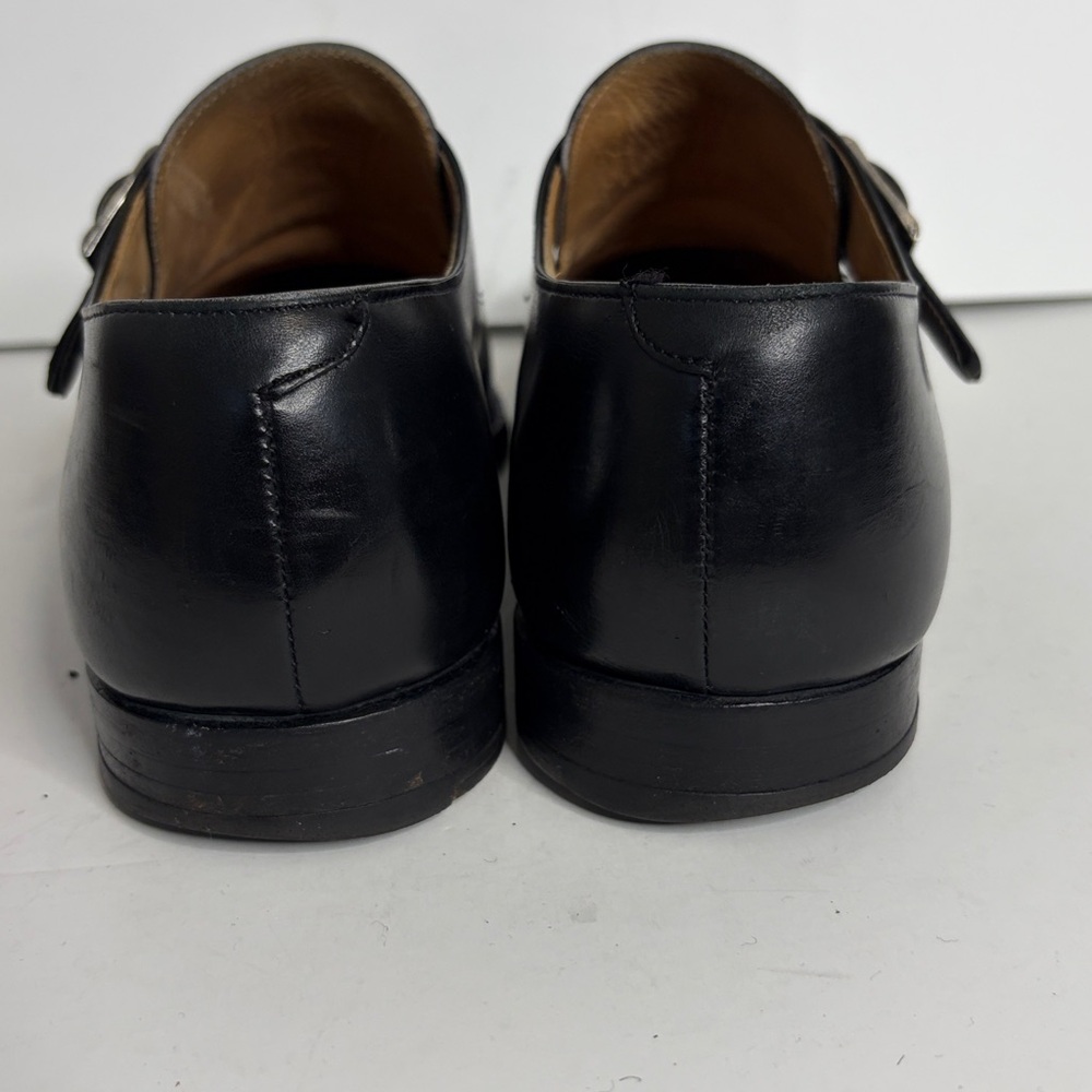 Crockett & Jones Mens Shoes UK 9 G US 10 Black Monk Strap Monkton Made in UK - Picture 4 of 15